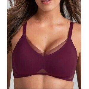 NEW~HONEYLOVE LiftWear Crossover Wireless Bra in Fig Size Medium